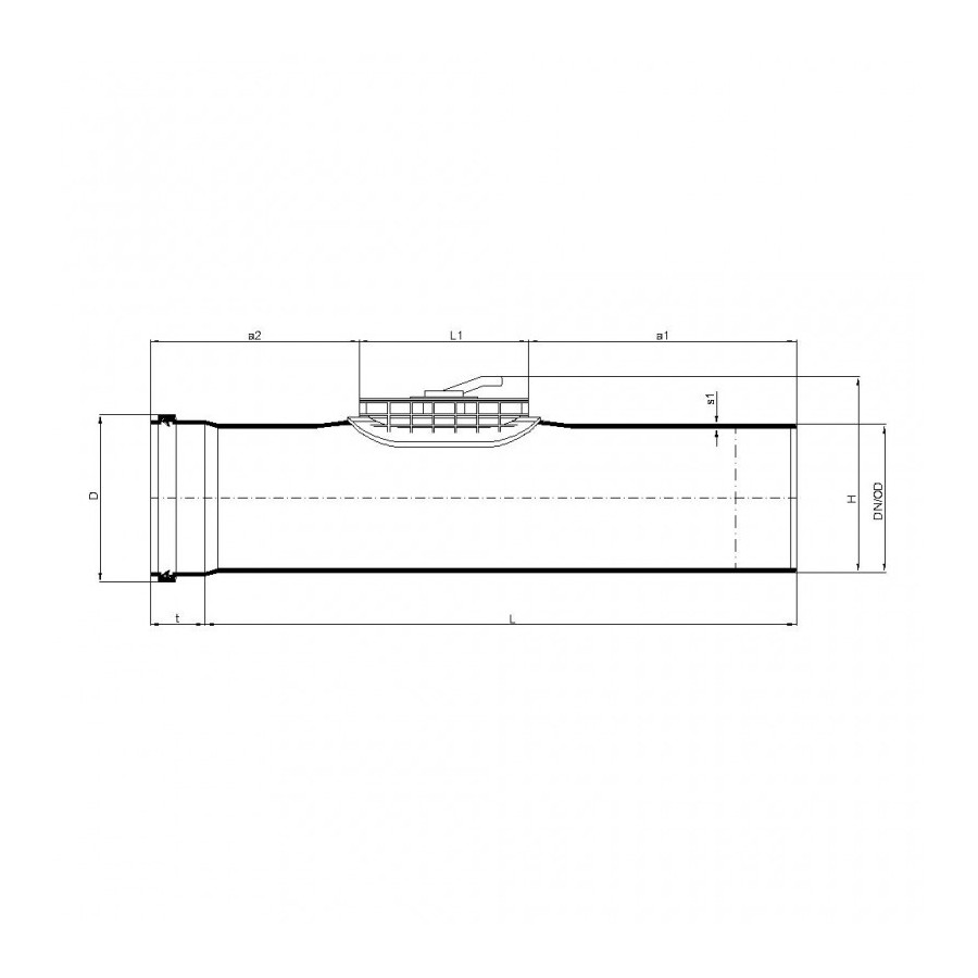 POLO-DUR PVC OUVERTURE DE NETTOYAGE DN 315