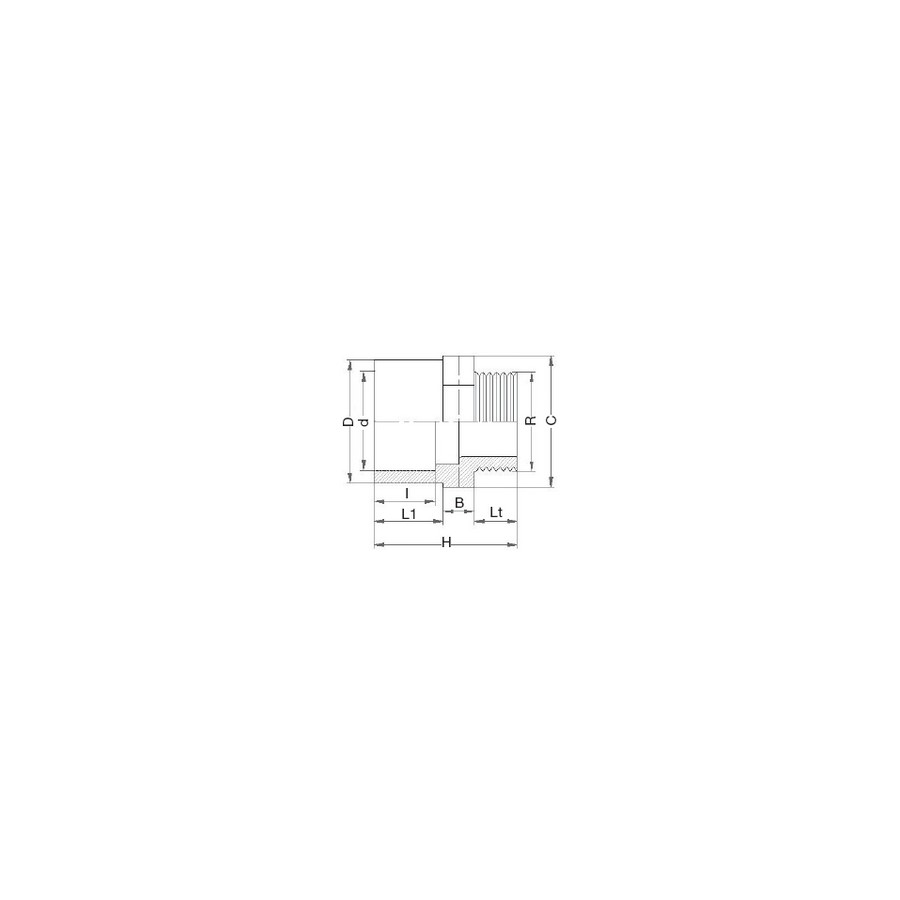 EMBOUT D'ADAP. 50X40X11/4"