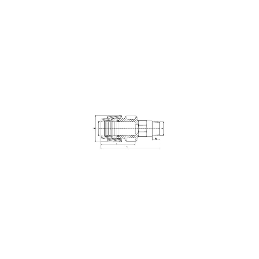 RACCORD MÂLE AVEC FILETAGE LAITON 40X11/2"