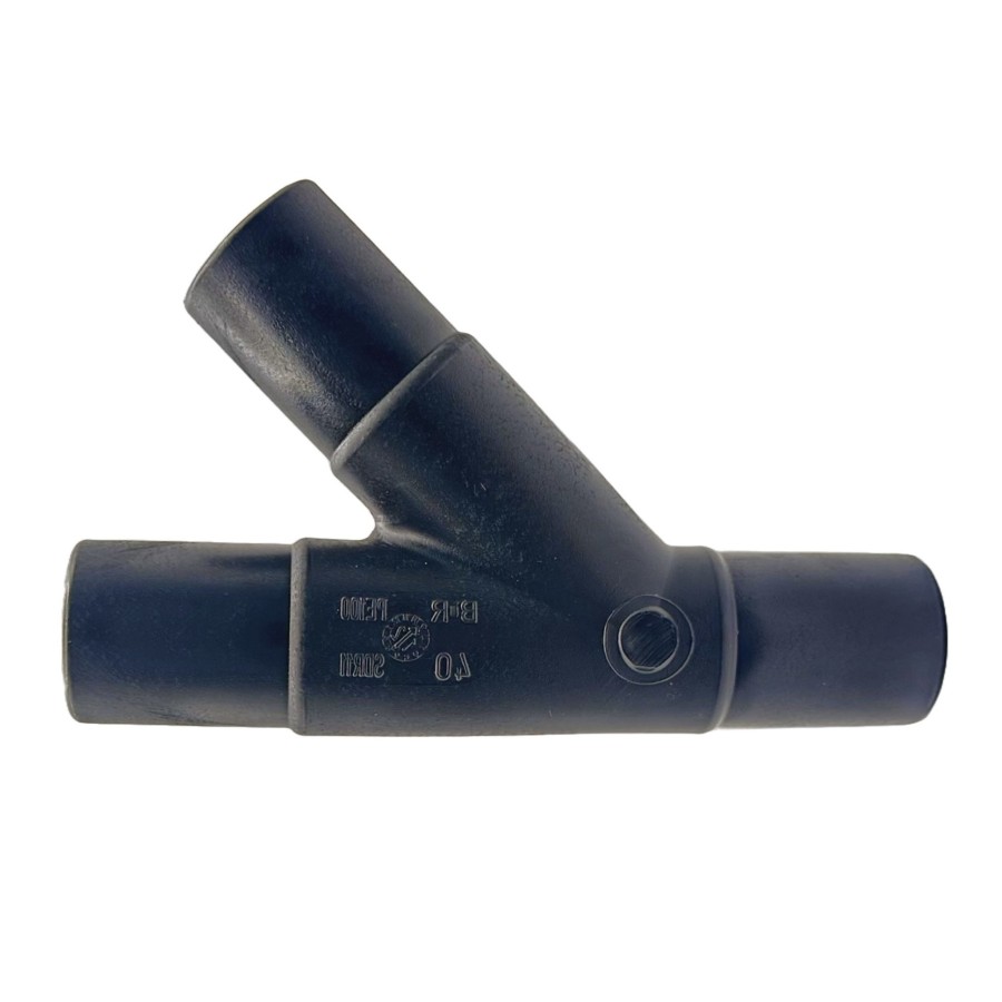 TE A 45° A EMBOUTS MALES PE100 PN16 40X40X40 MM