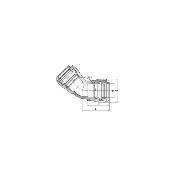 COUDE A 45° SR1 50X50