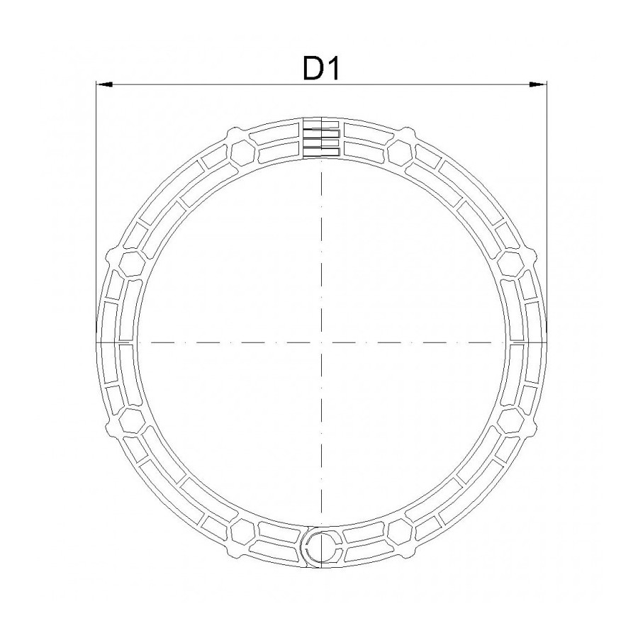 SPM EVO BAGUE DE SERRAGE DN 200  160 MM