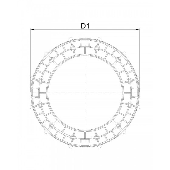 SPM EVO BAGUE DE SERRAGE DN 300  200 MM