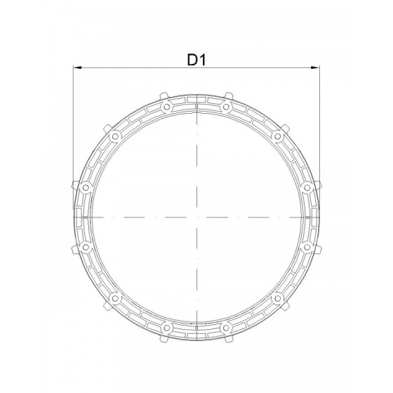 SPM EVO BAGUE DE SERRAGE DN 300  250 MM