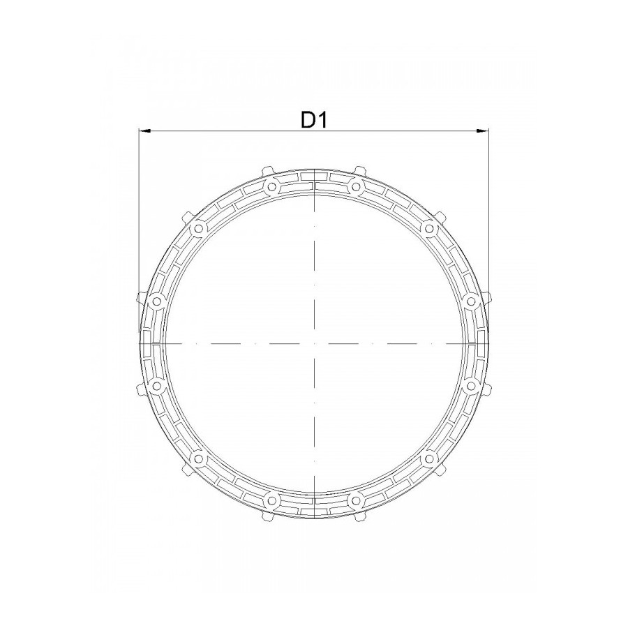 SPM EVO BAGUE DE SERRAGE DN 300  250 MM