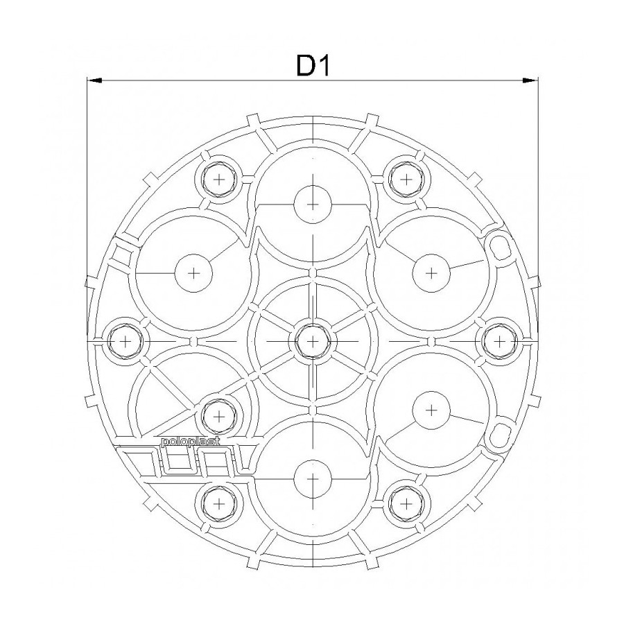 SPM EVO BAGUE DE SERRAGE DN 150  5 x D 8-35 MM