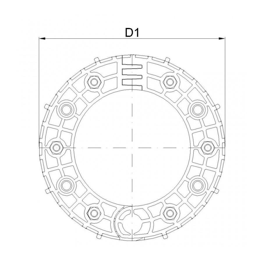 SPM EVO BAGUE DE SERRAGE DN 150 NON PERFORÉE