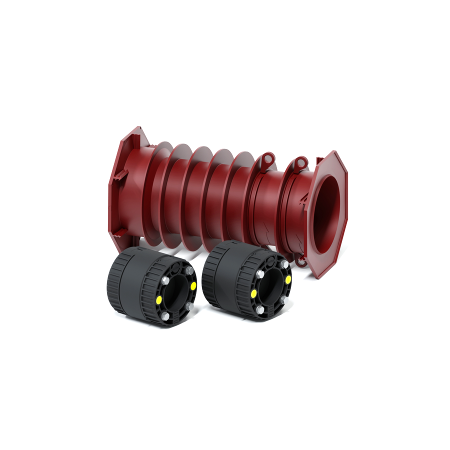 SPM EVO-PASSAGE DE MURS DN 100 COMPLET 13-50 MM