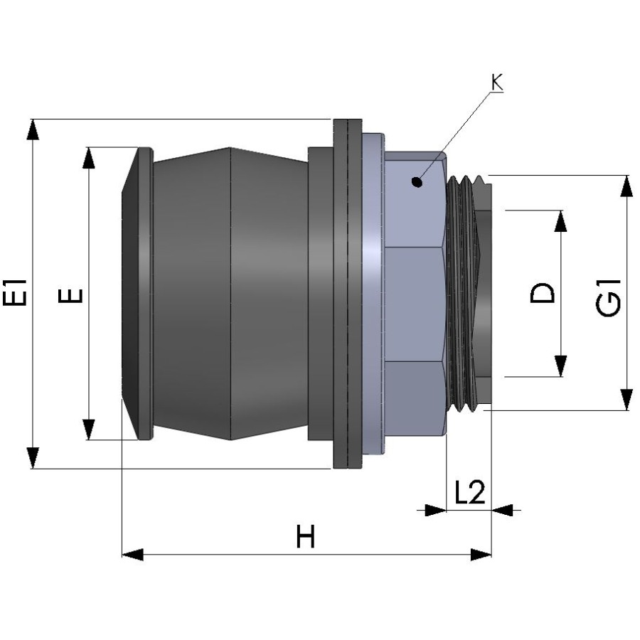 QUICK -JOINT NBR RACCORD RÉSERVOIR PP 1"