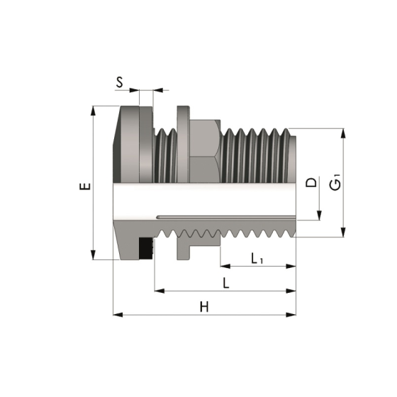 RACCORD PR. RÉSERVOIR PP 1"