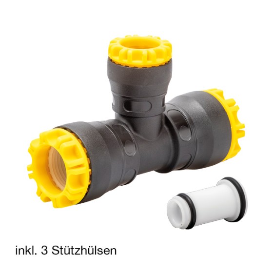 TE REDUIT A 90° G-PLASS 50X32X50 AVEC 3 DOUILLES