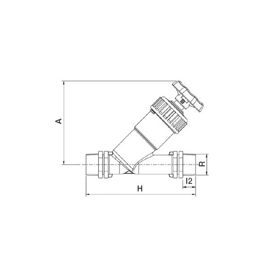 ROBINET EN PP MALE 11/4"