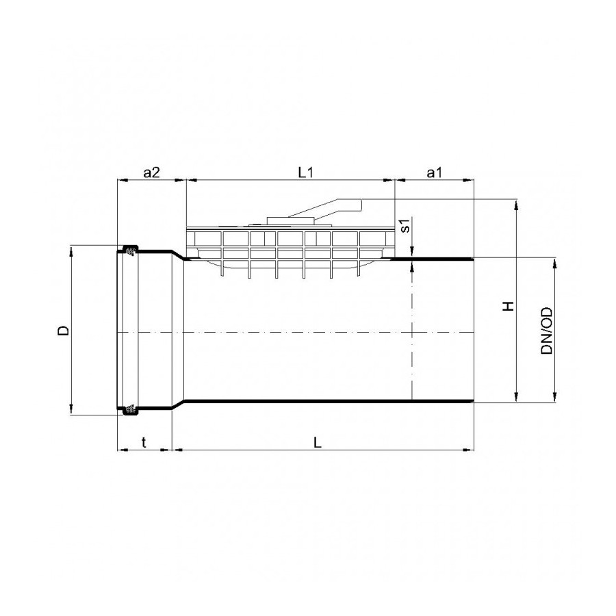 POLO-DUR PVC OUVERTURE DE NETTOYAGE DN 110