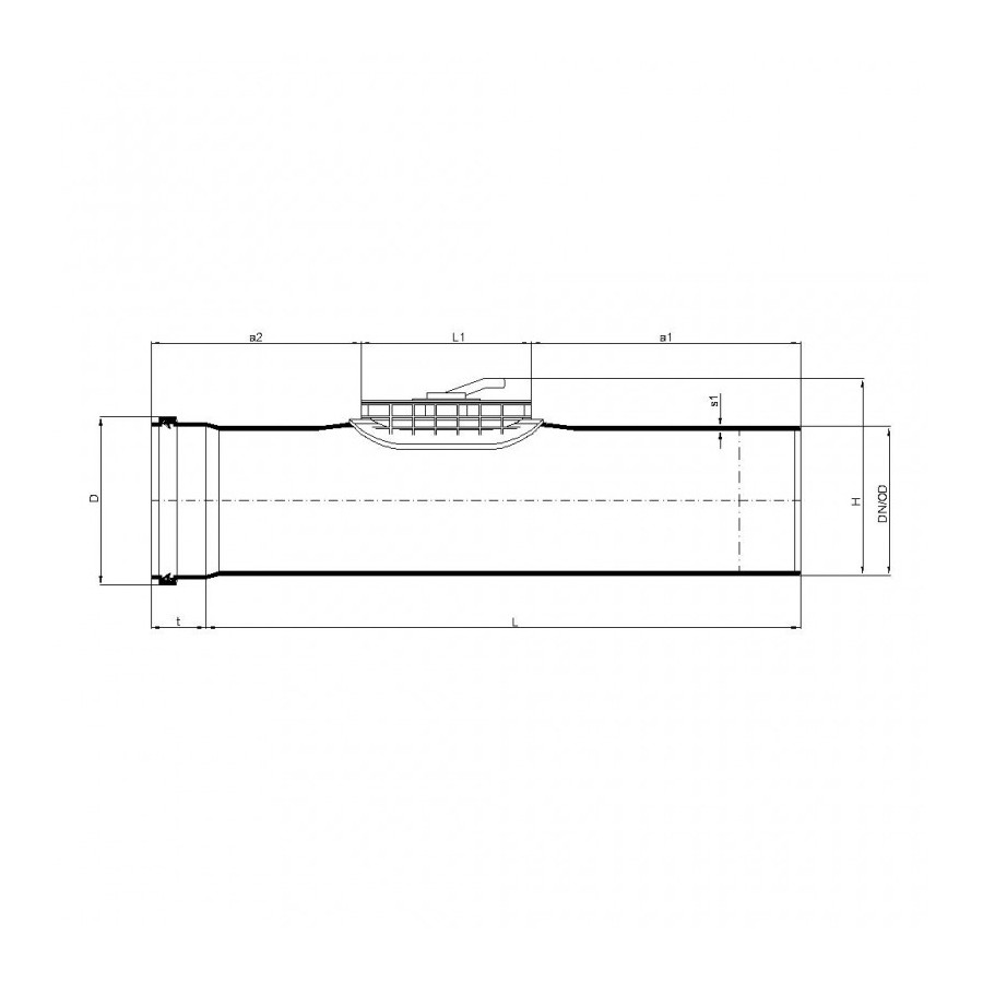 POLO-DUR PVC OUVERTURE DE NETTOYAGE DN 250