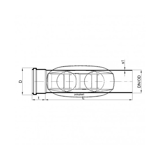 POLO-DUR PVC OUVERTURE DE NETTOYAGE DN 125