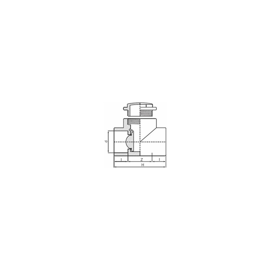CLAPET ANTI-RETOUR A BATTANT PVC 63 MM