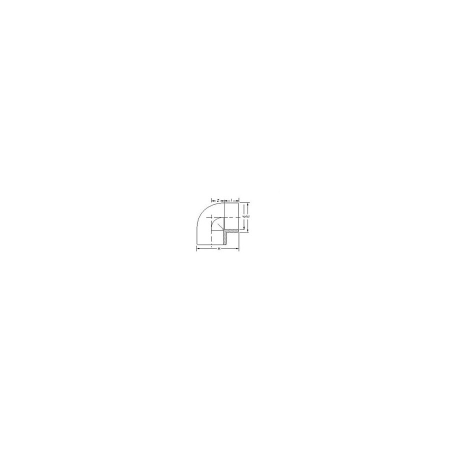 COUDE A 90° 140 MM