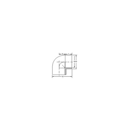 COUDE A 90°   20 MM