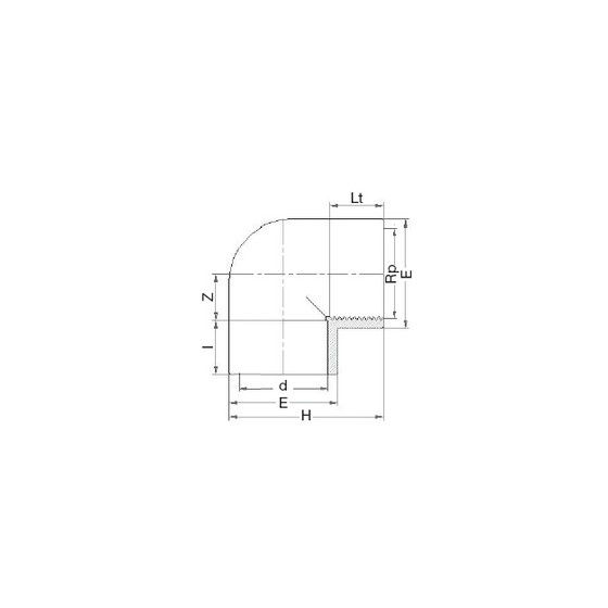 COUDE A 90°  32X1"