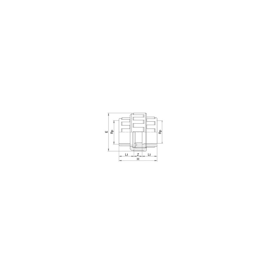 MANCHON UNION PVC 1/2"