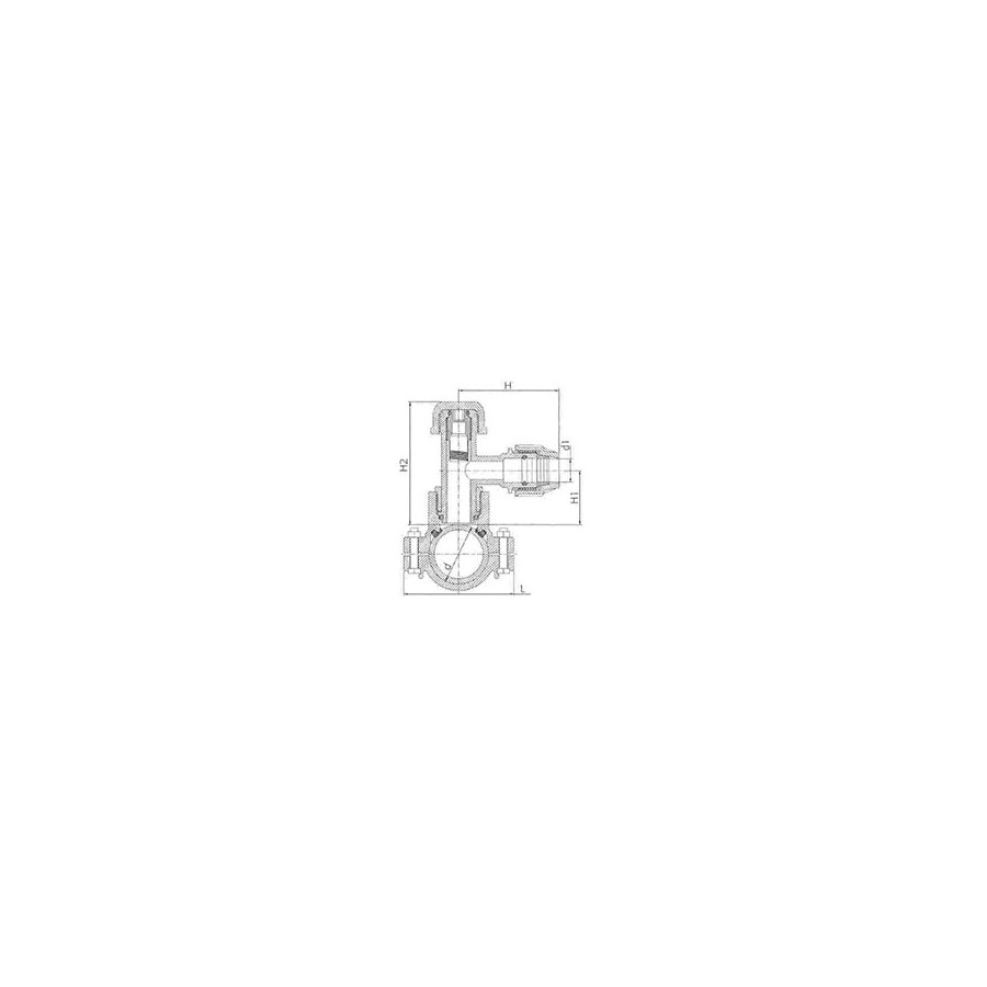 ANBOHRSCHELLE MIT DREHBAREM FITTING 75X32