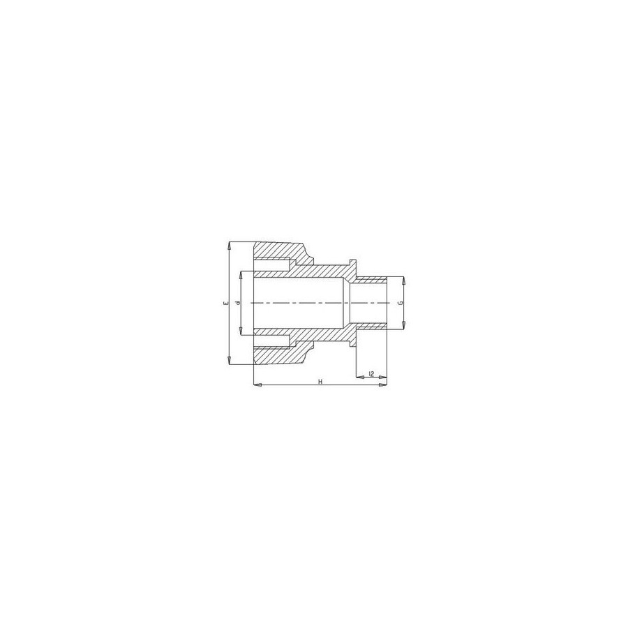 ADAPTATEUR FILETÉ AVEC ÉCROU 32X1"