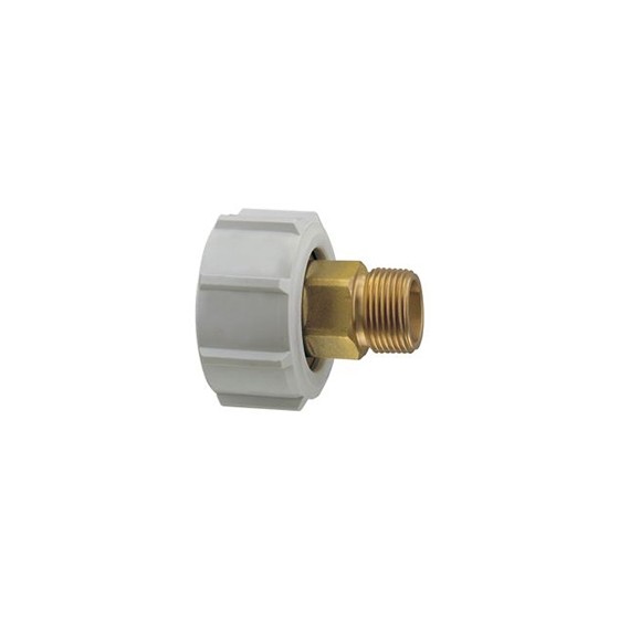 ADAPTATEUR EN LAITON FILETE AVEC ECROU 63X2"
