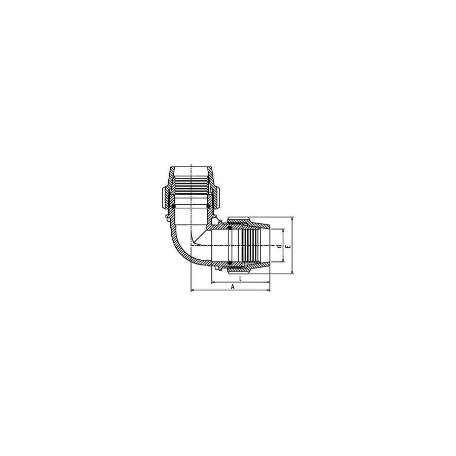 WINKEL 90° 90X90