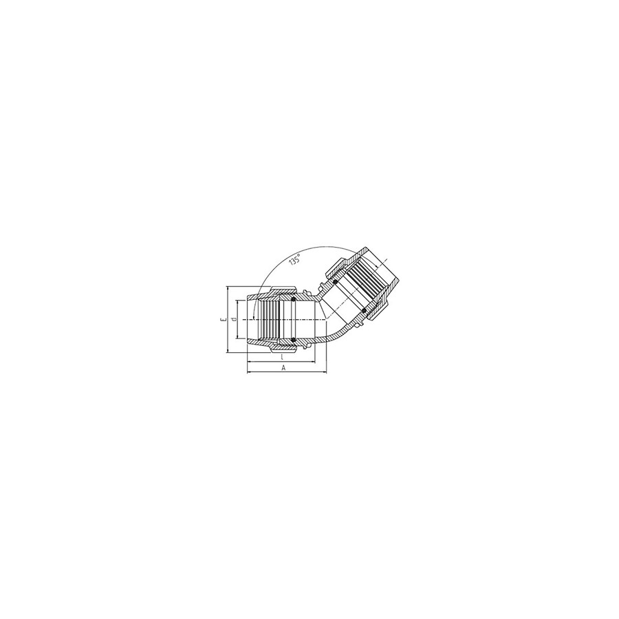 COUDE A 45° 90X90