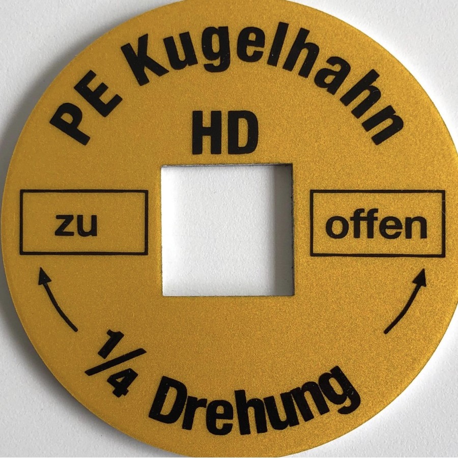 MARKIERUNGSCHEIBE ALU GELB HD HOCHDRUCK