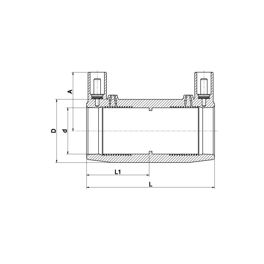 MUFFE   20 MM   PE 100   PN16