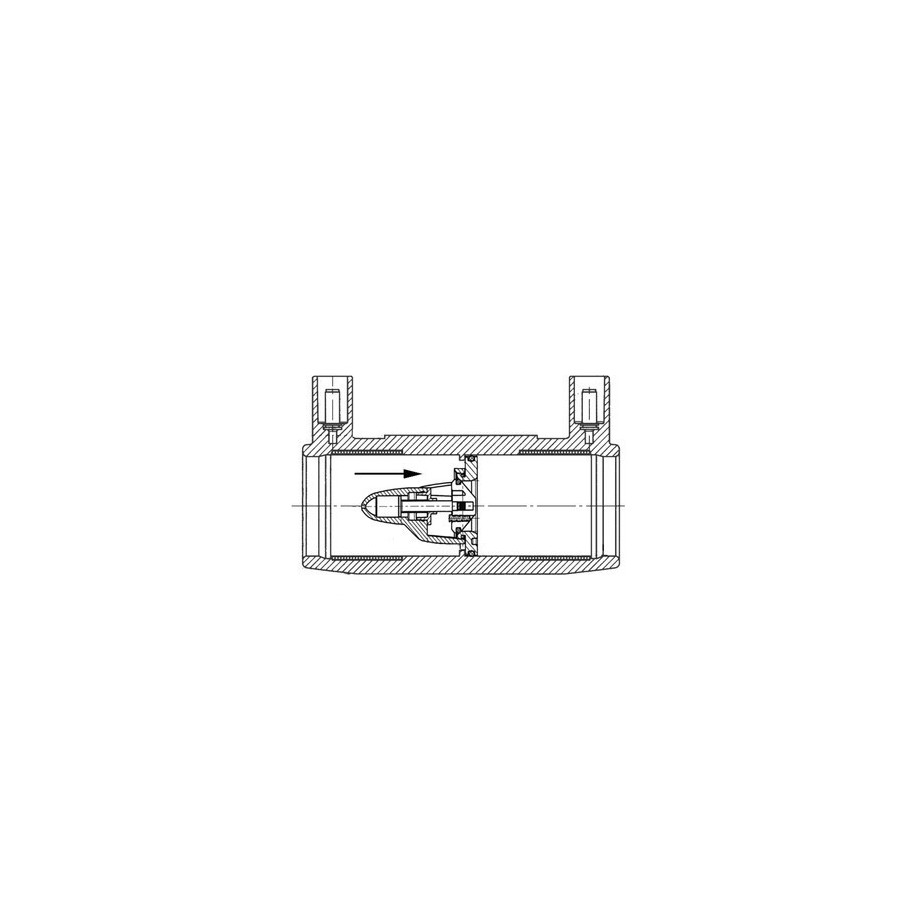 LANGMUFFE GASSTRÖMUNGSWÄCHTER 32MM TYPZ 35MBAR - 5BAR
