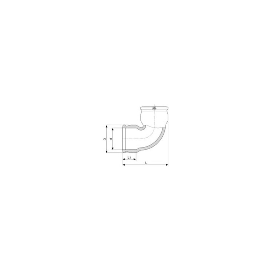 COUDE A 90°   75 MM   PE 100