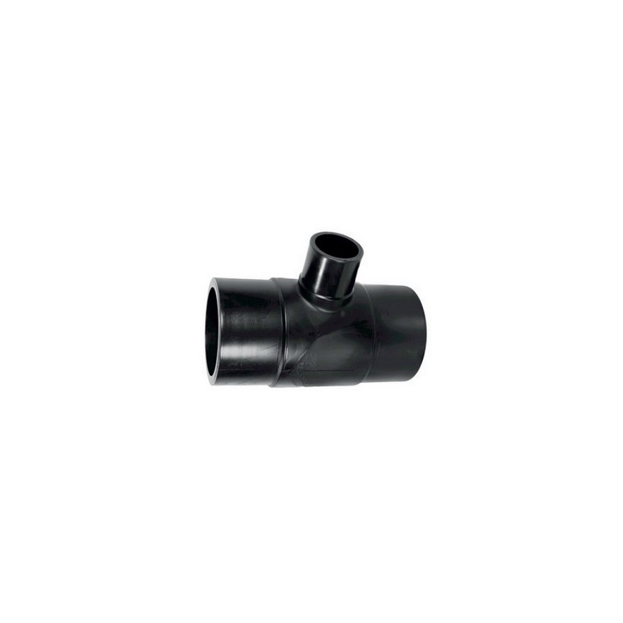 TE A 90° REDUIT A EMBOUTS MALES PN16 75X40X75 MM PE 100 SDR 11