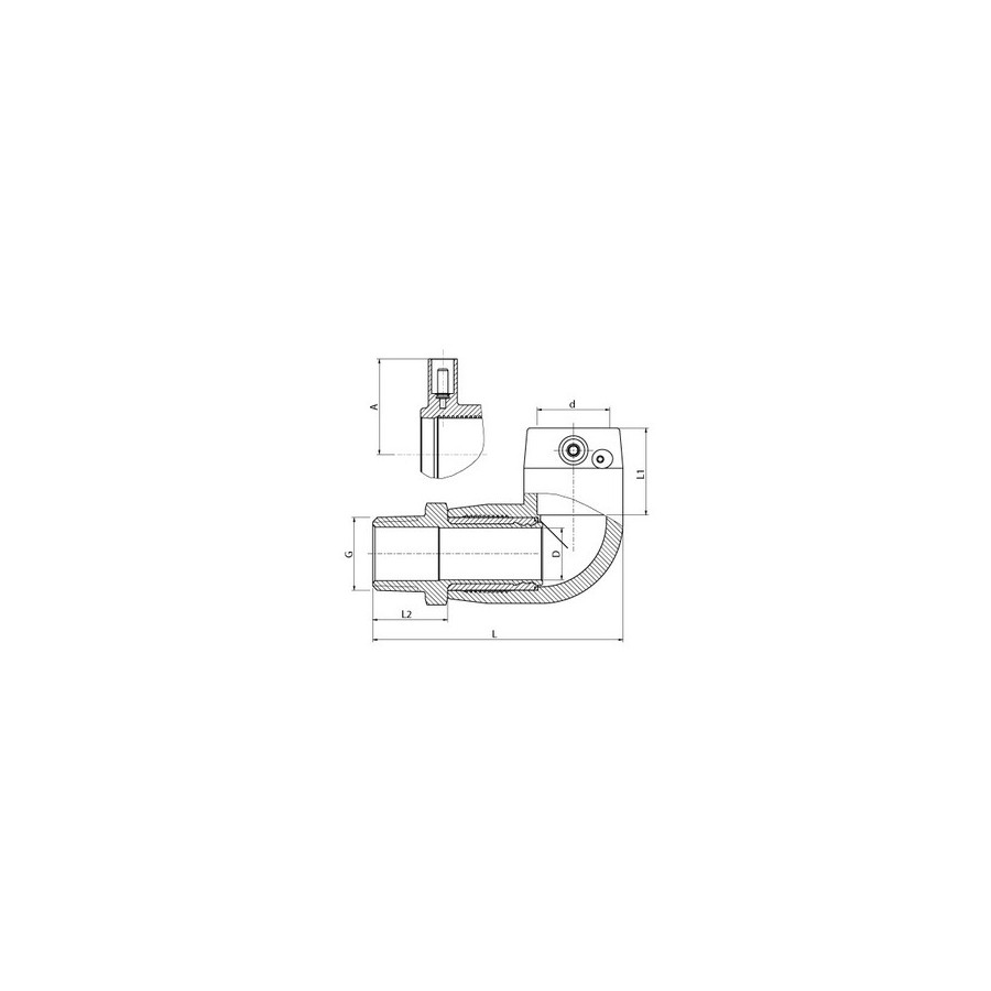 COUDE 90° FILETE MALE PE/LA 20X1/2"  PE 100