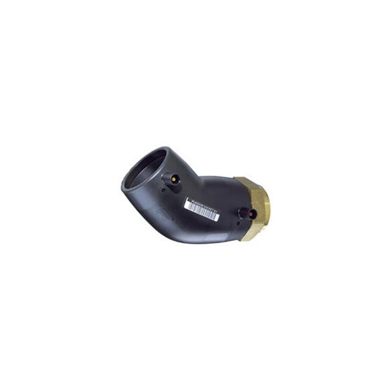 COUDE 45° TARAUDE FEM. PE/LA 63X2" PE 100