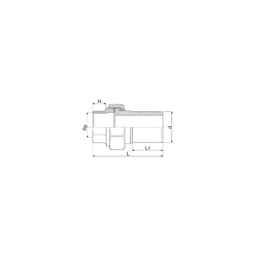 RACCORD DE TRANSITION PE/ FONTE UNION 50X11/2"