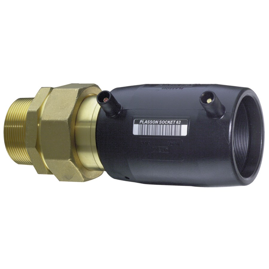 MANCHON LAITON, MALE 63X2" PE 100