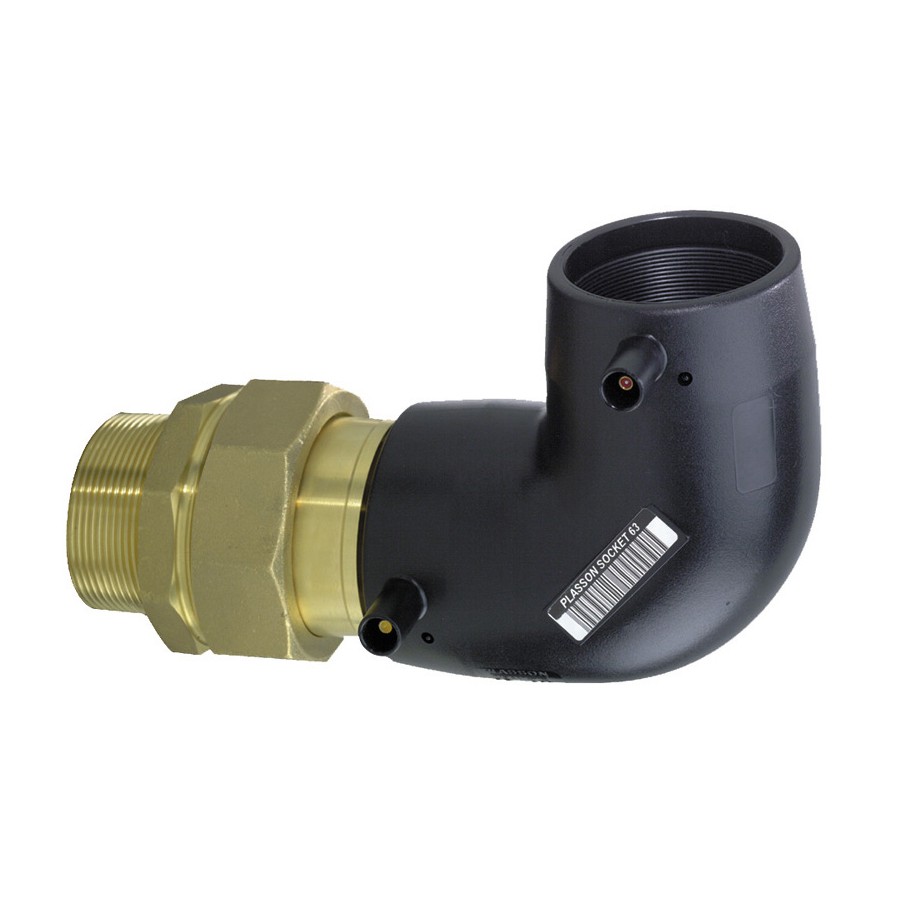 COUDE 90° MALE PE/LA 63X2"  PE 100