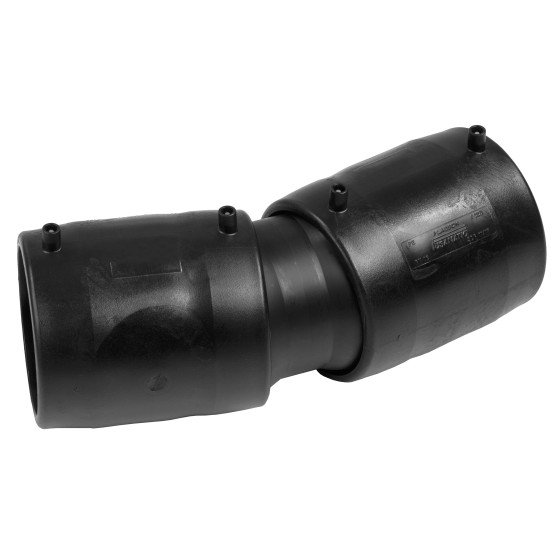 COUDE FLEXIBLE 0°-24° MANCHON-MANCHON PE100 110X110 MM