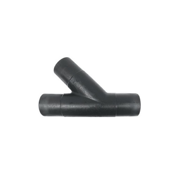 TE A 45° A EMBOUTS MALES 200X200X200 MM PE100 PN16 SDR11