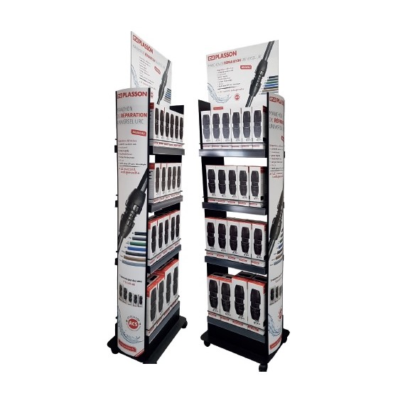 VERKAUFSDISPLAY METAL FÜR 51 UNIVERSAL MUFFEN